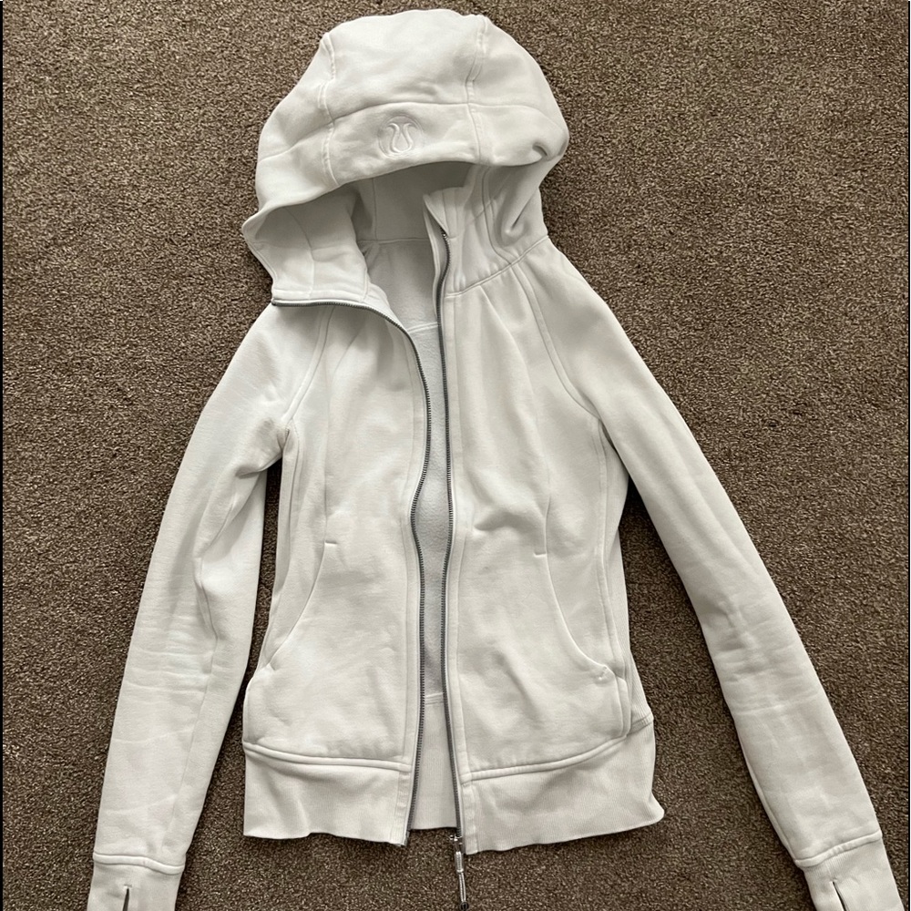COPY - White lululemon scuba jacket